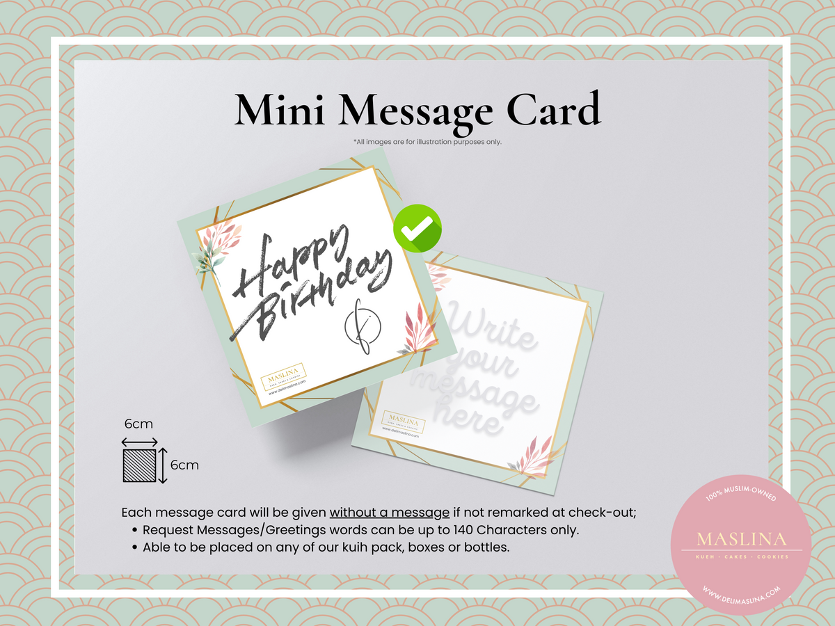 Mini Message Card – delimaslina